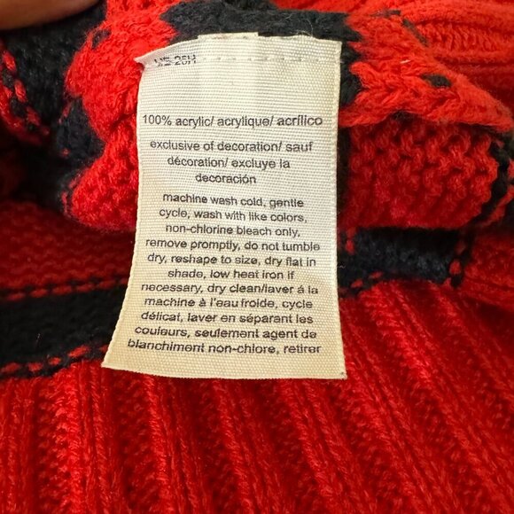 Tommy Jeans Women's Y2K Mock Neck Stripe Knit Sweater Size Small - Picture 7 of 7